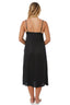 Maxi Slip Dress | Cotton Satin | Sophia | Black or White