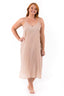 Celine | Long Cotton Slip | Crema | 3XL