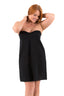 Zara | Cotton Strapless Dress | Black | XL