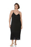 Maxi Slip Dress | Cotton Satin | Sophia | Black or White