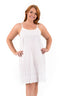 Chloe Celeste Cotton Nightie | Slip Dress | White | S