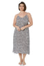 Leopard Print Maxi Slip Dress | Cotton Satin | Sophia | Black & White | XS - 3XL