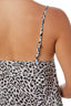 Leopard Print Maxi Slip Dress | Cotton Satin | Sophia | Black & White | XS - 3XL