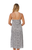 Leopard Print Maxi Slip Dress | Cotton Satin | Sophia | Black & White | XS - 3XL