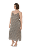 Classic Leopard Print Maxi Slip Dress | Cotton Satin | Sophia | XS - 3XL