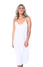 Maxi Slip Dress | Cotton Satin | Sophia | Black or White