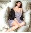 Leopard Print Maxi Slip Dress | Cotton Satin | Sophia | Black & White | XS - 3XL